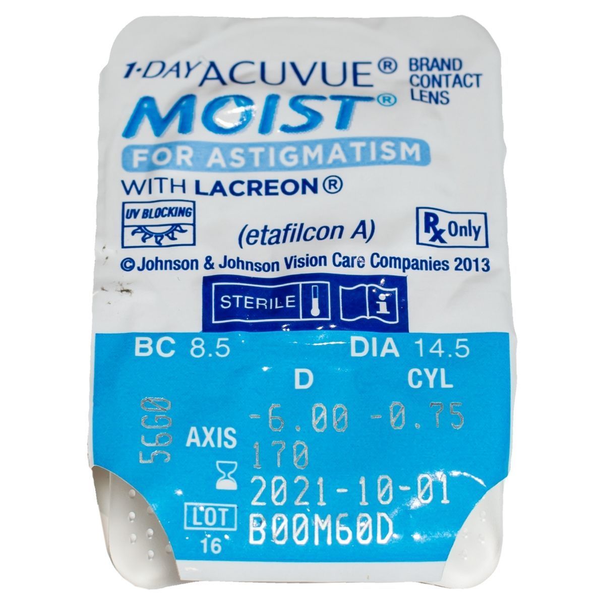 1-DAY ACUVUE MOIST FOR ASTIGMATISM DAILY DISPOSABLE CONTACT LENSES FOR ASTIGMATISM (90 LENSES)