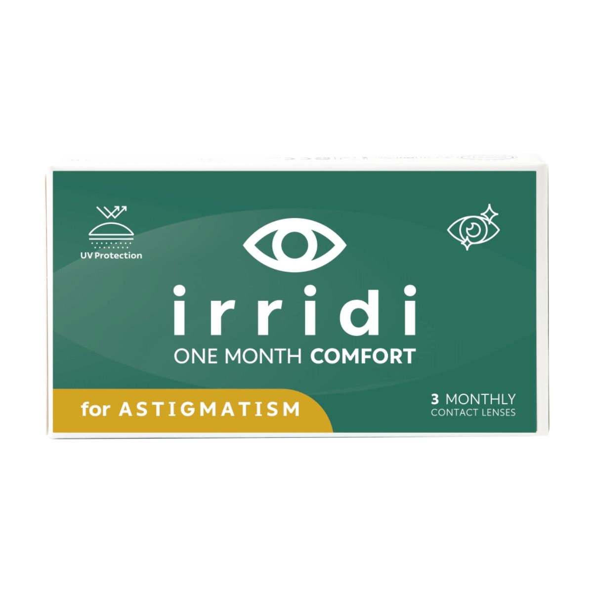 IRRIDI 1MONTH COMFORT TORIC HYDROGEL CONTACT LENSES (3 LENSES)