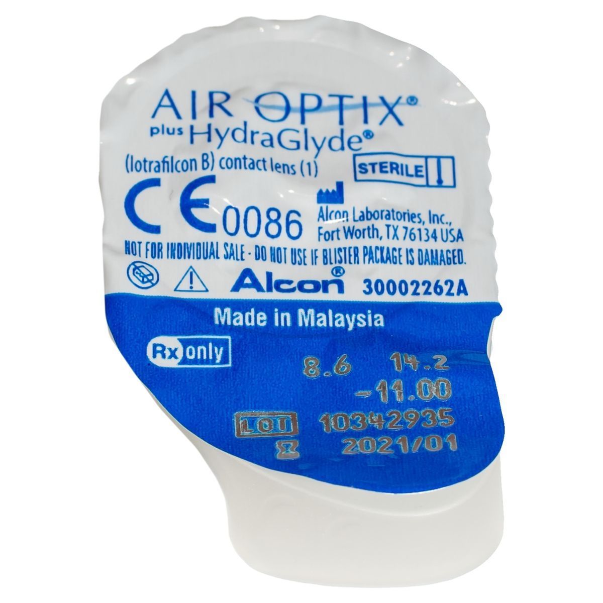 AIR OPTIX HYDRAGLYDE MONTHLY DISPOSABLE SILICON HYDROGEL CONTACT LENSES (6 LENSES)