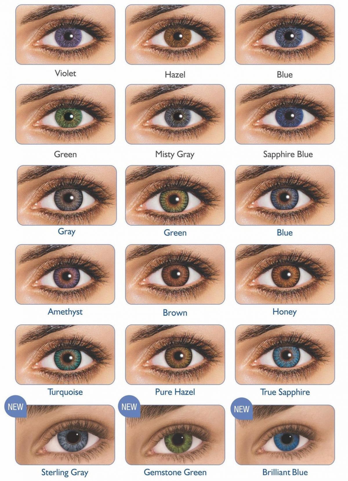 FRESHLOOK COLORBLENDS MONHTLY DISPOSABLE COLORED CONTACT LENSES (2 LENSES)