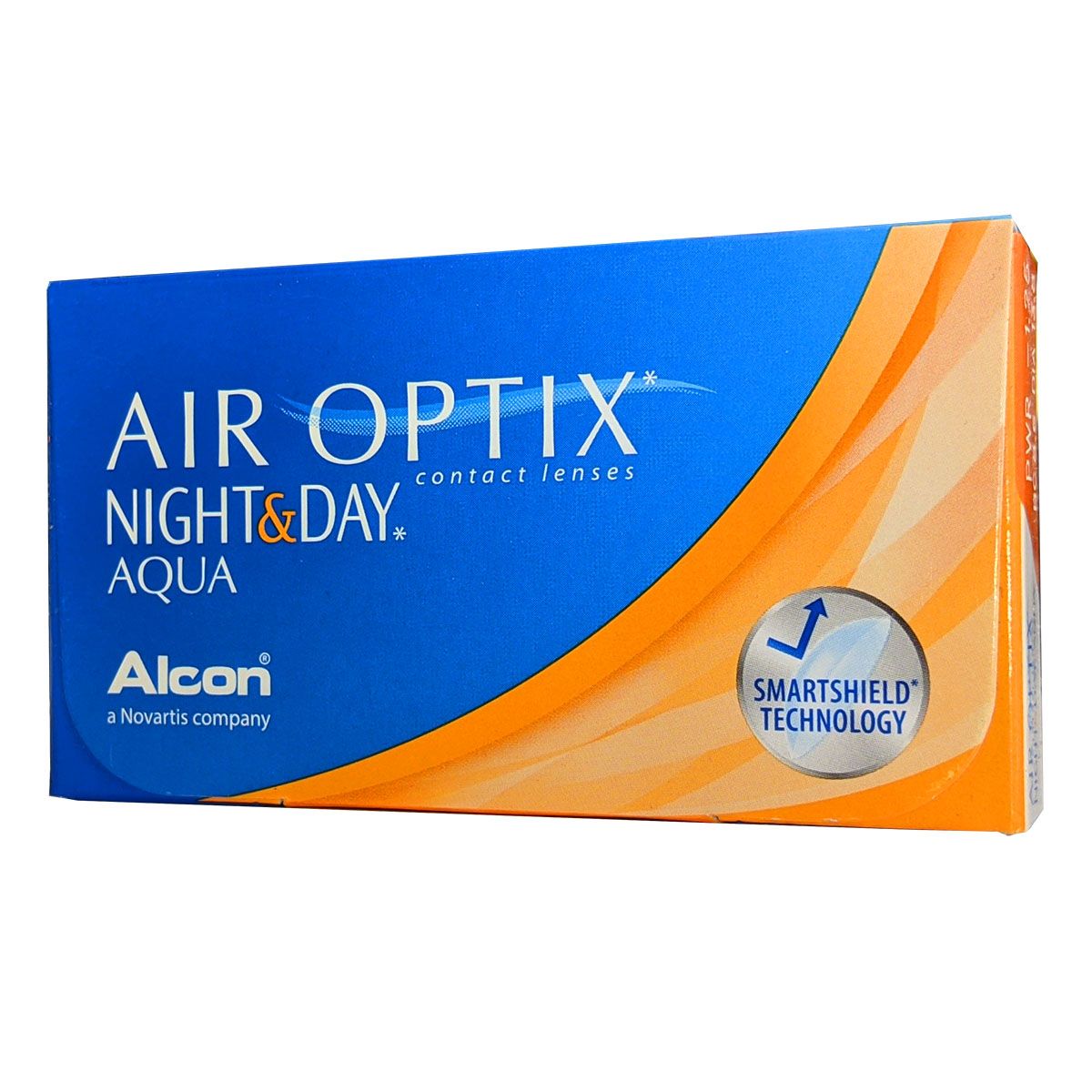 AIR OPTIX AQUA NIGHT & DAY MONTHLY DISPOSABLE SILICON HYDROGEL  CONTACT LENSES (3 LENSES)