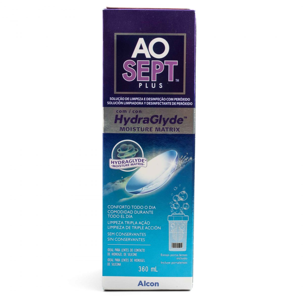AOSEPT PLUS HYDRAGLYDE CONTACT LENSES SOLUTION WITH CATALYST 360ML