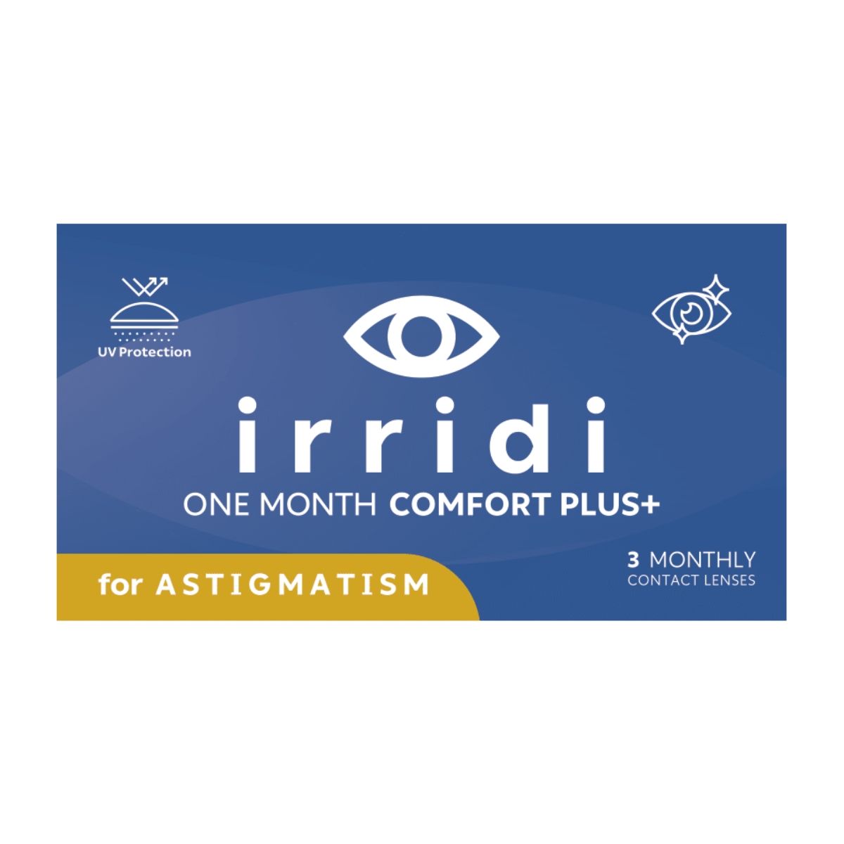 IRRIDI 1MONTH COMFORT PLUS TORIC CONTACT LENSES (3 LENSES)