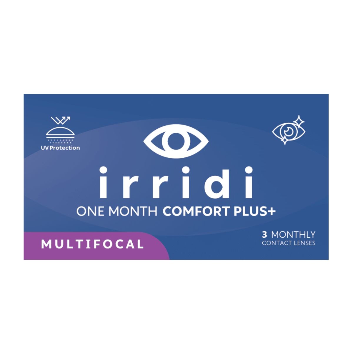 IRRIDI 1MONTH COMFORT PLUS MULTIFOCAL CONTACT LENSES (3 LENSES)