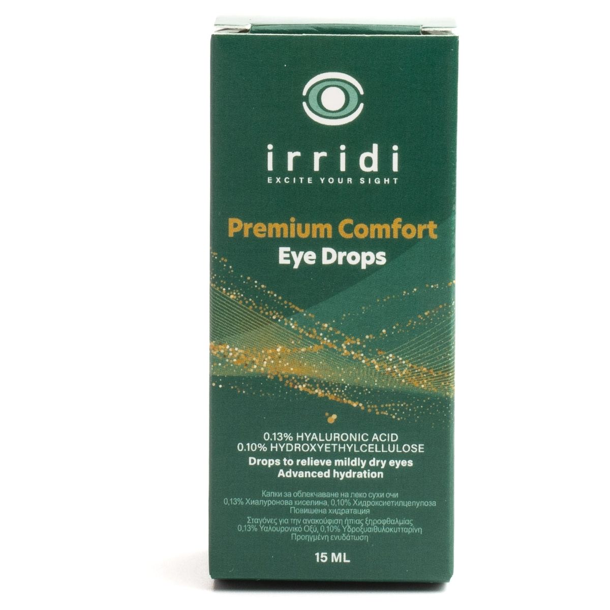 IRRIDI PREMIUM COMFORT EYE DROPS FOR DRY EYES 15ML
