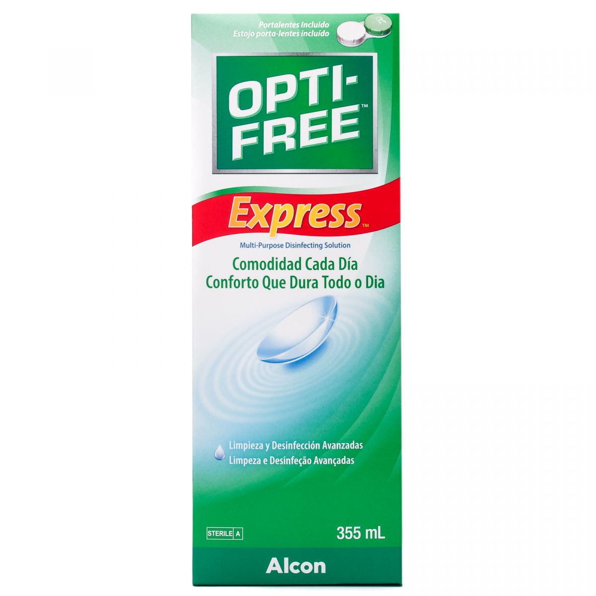 OPTIFREE EXPRESS CONTACT LENSES MULTI-PURPOSE SOLUTION 355ML