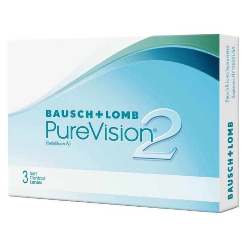 PUREVISION 2 MONTHLY DISPOSABLE SILICON HYDROGEL CONTACT LENSES (3 LENSES)