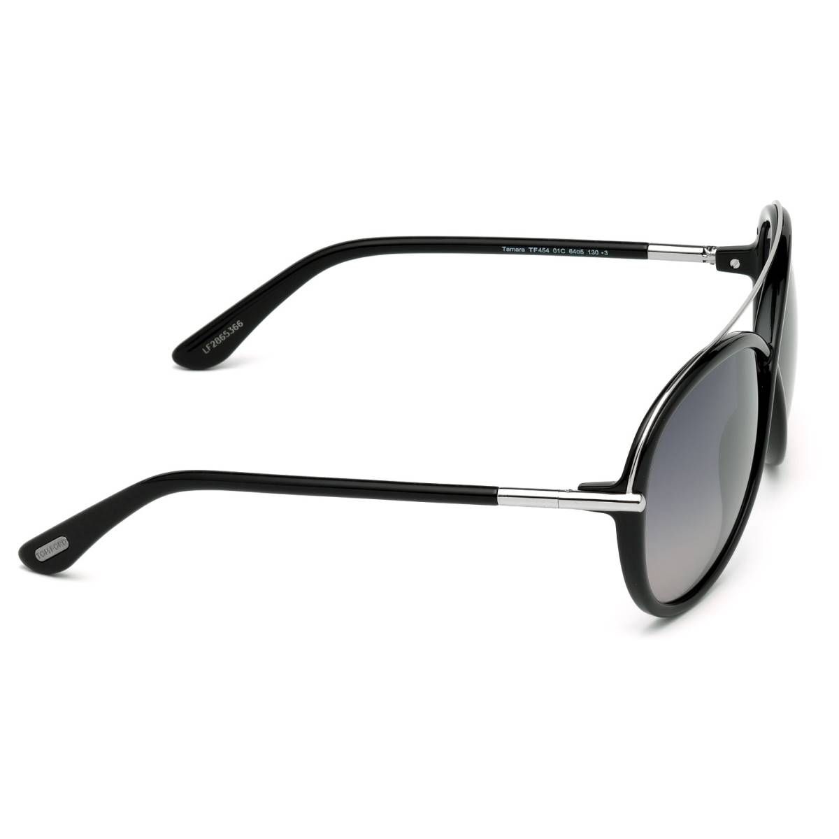 Tom Ford Tamara FT0454/S 01C Black Silver Blue Sunglasses 